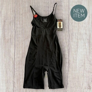 F.I.T. Figure Improving Technology FIRM CONTROL mid-size bodysuit  MEDIUM BLACK